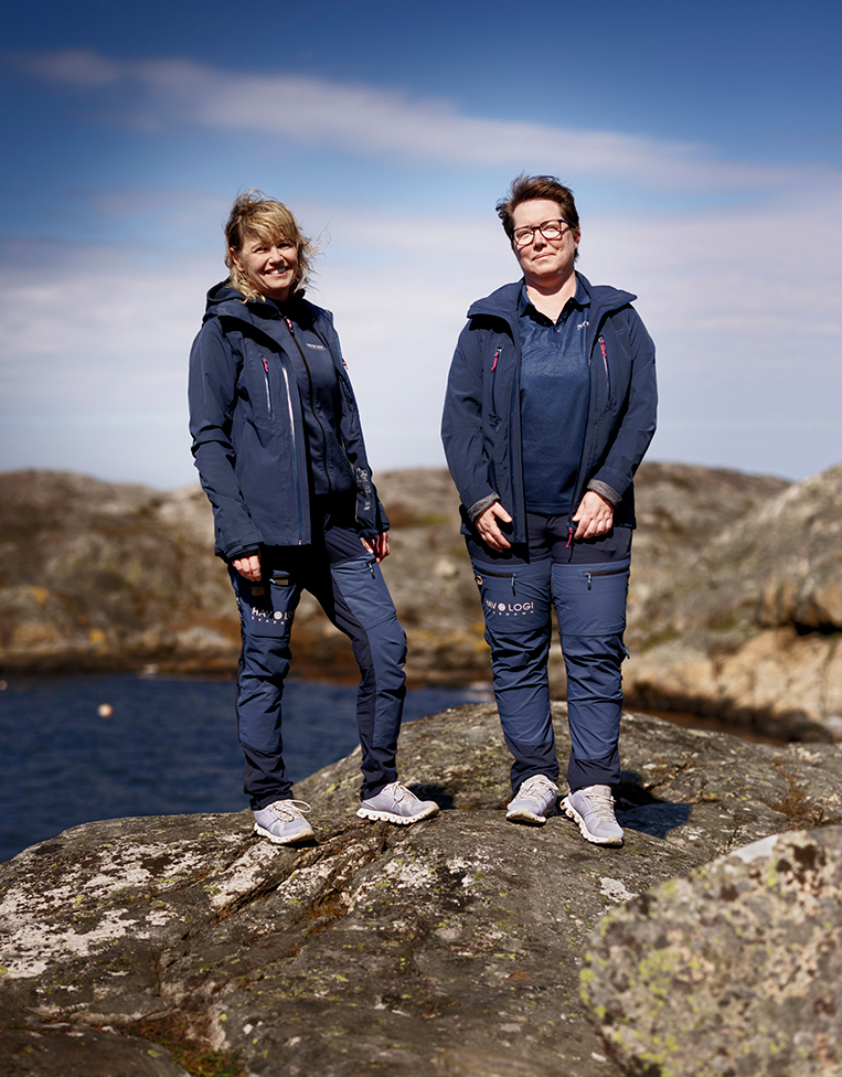 Louise och Dagun på Hav & Logi Skärmhamn 